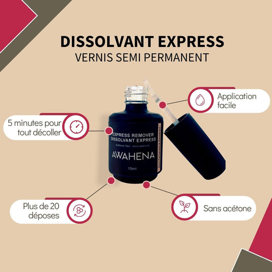 Dissolvant magique vernis semi-permanent