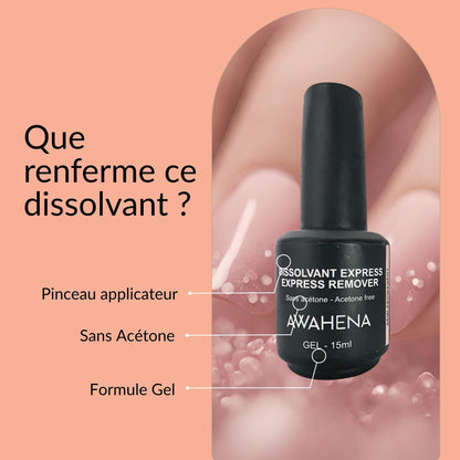 Dissolvant magique vernis semi-permanent